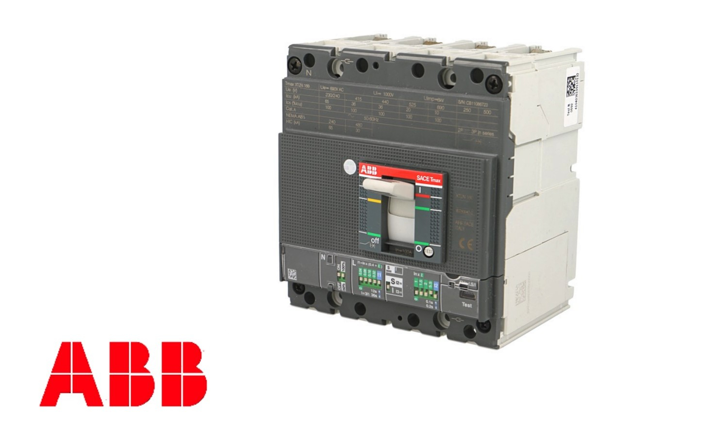 Disjoncteur tétrapolaire 4P/4D 160A ABB