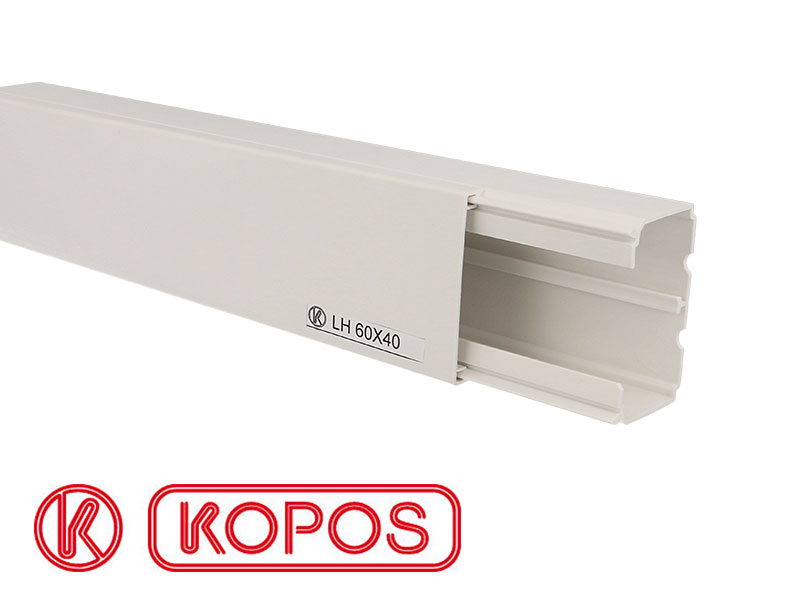 Goulotte électrique PVC KOPOS 60 x 40 mm