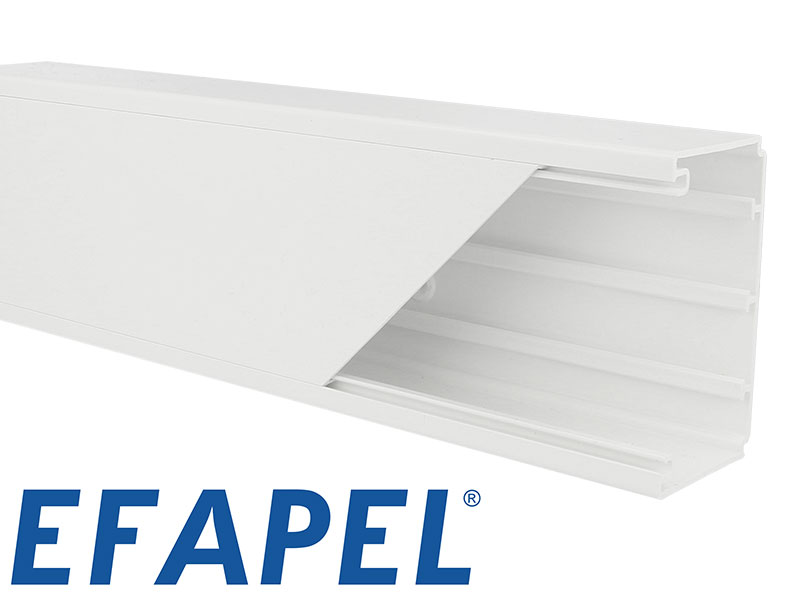 Goulotte appareillable PVC EFAPEL 90 x 50 mm