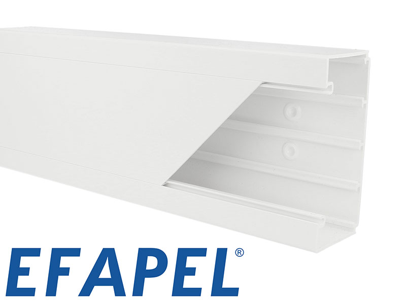 Goulotte appareillable PVC EFAPEL 110 x 50 mm