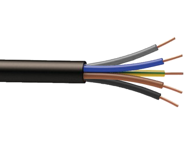 Câble RO2V 5G1.5 en couronne de 50 mètres