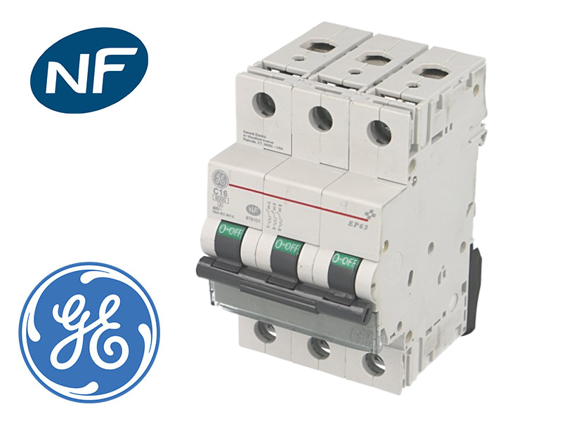 Disjoncteur modulaire tripolaire General Electric