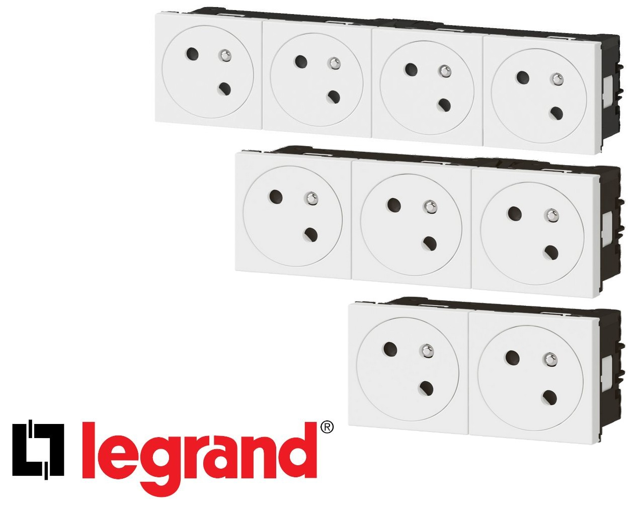 Bloc prise electrique Legrand Mosaic surface