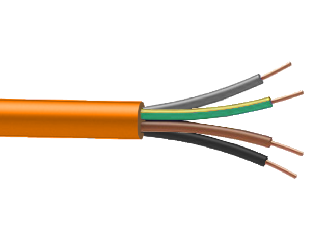 Cable CR1-C1 anti-feu 4G1.5mm² à la coupe (minimum 10m)