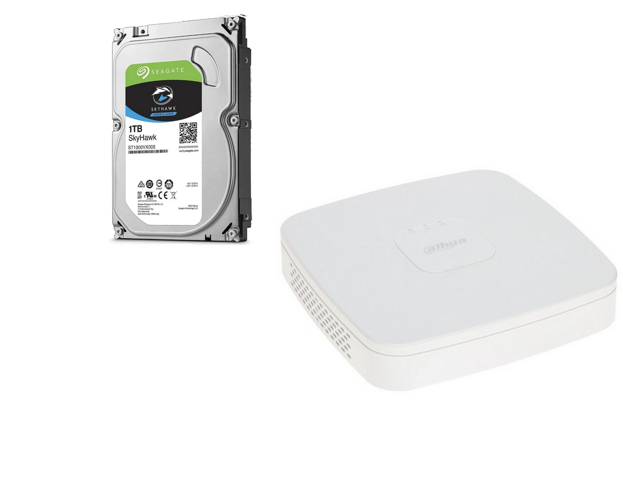 Enregistreur IP 4 voies + disque dur 1TO pour caméras POE