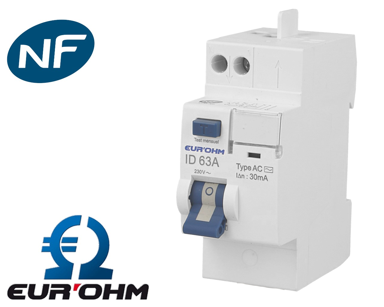 Interrupteur Différentiel automatique 2P Eur'Ohm RX Protect