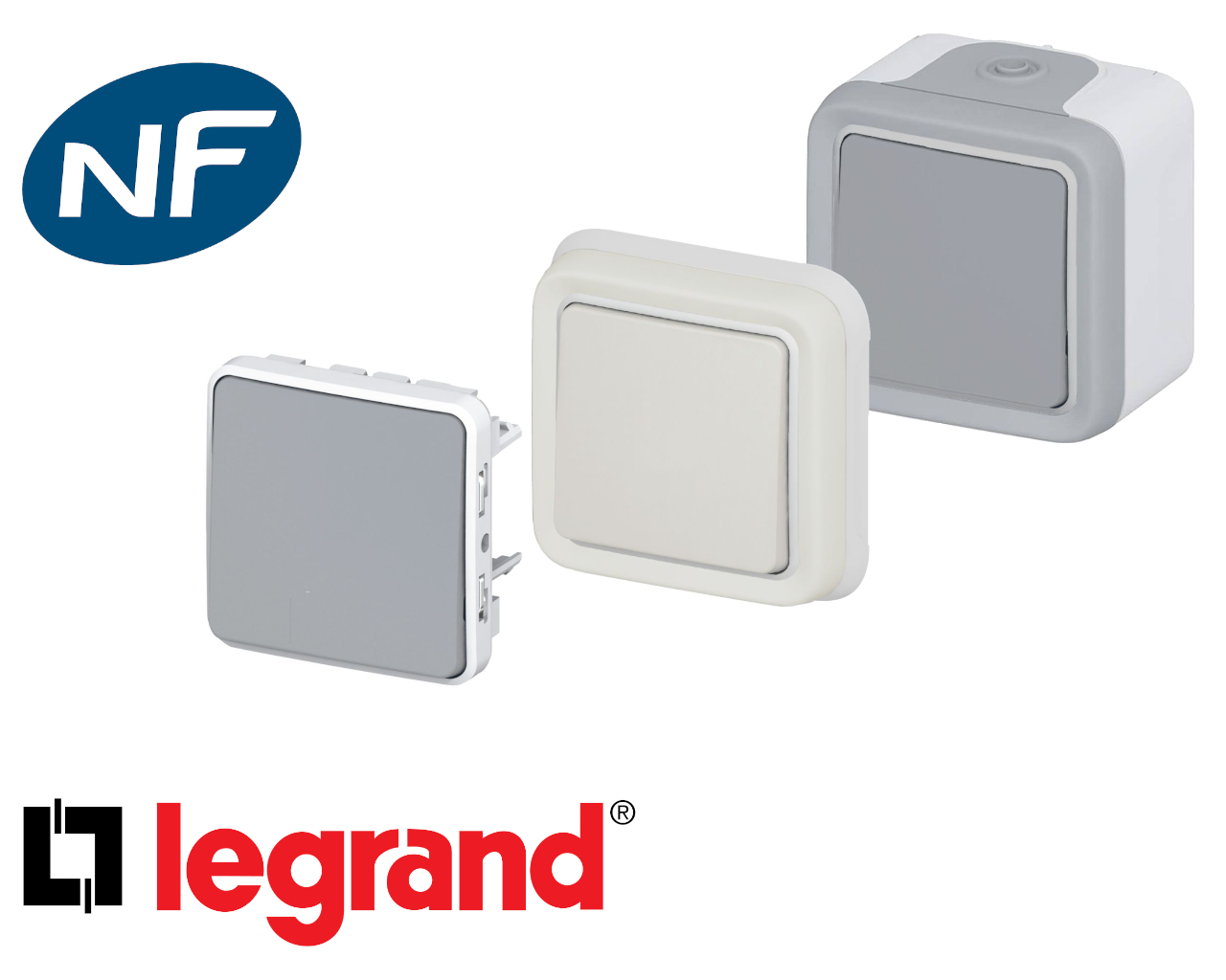 Interrupteur va et vient Plexo™ Legrand complet