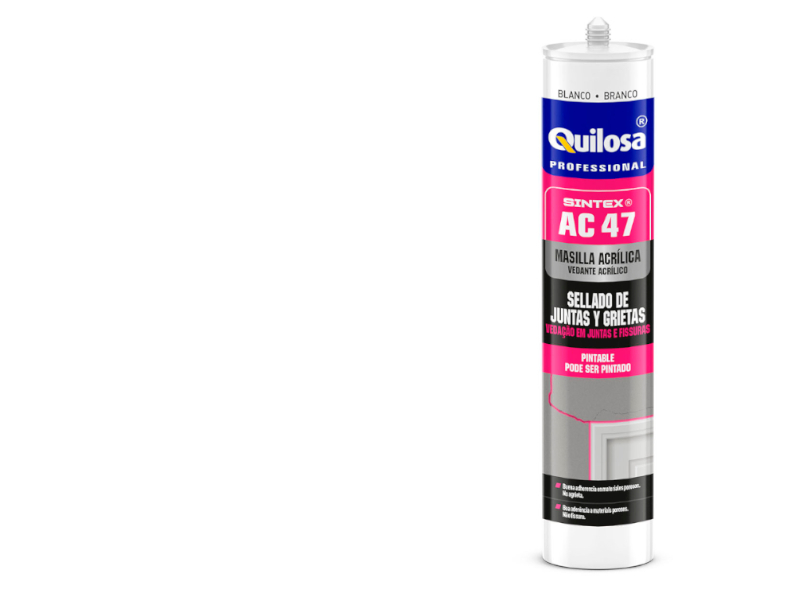 Mastic acrylique blanc en cartouche de 300ml