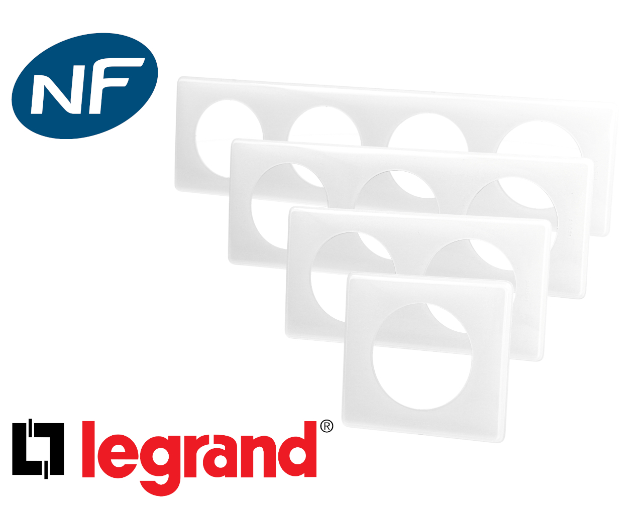 Plaque de finition blanche Legrand Céliane™