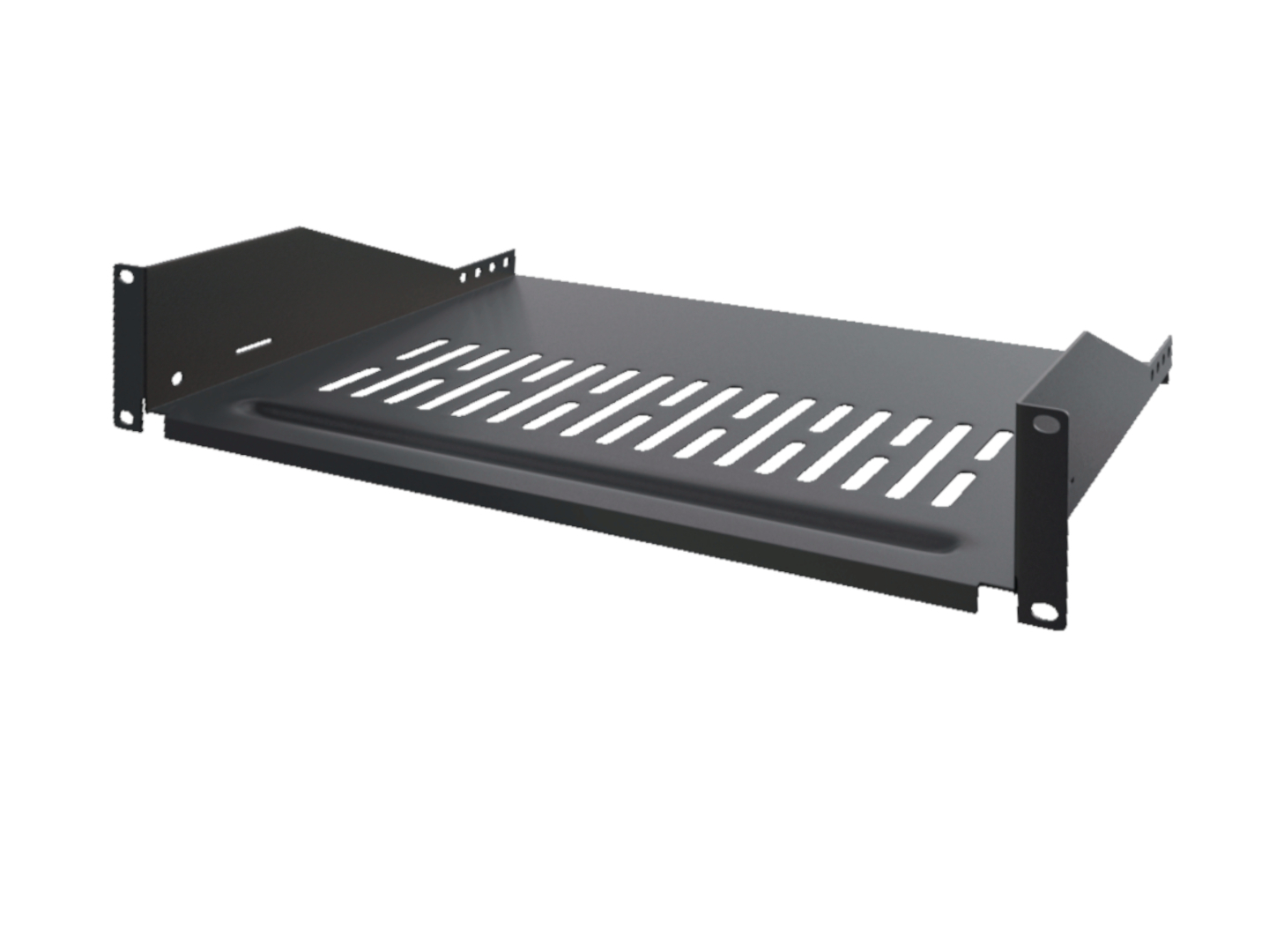 Plateau ajouré 300mm de profondeur 2 unités, pour coffret et baie 19"