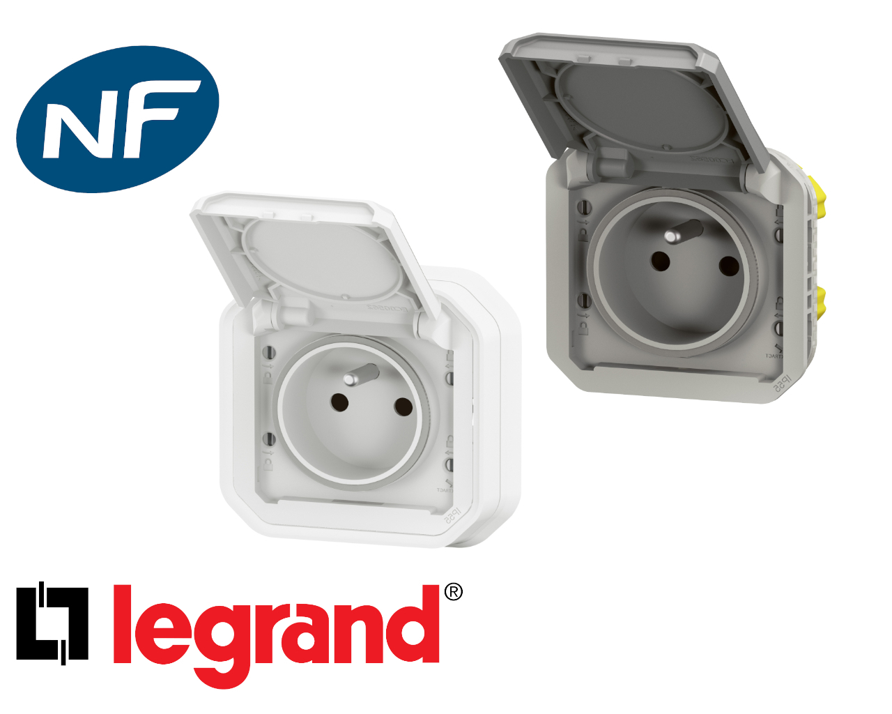 Prise de courant 16A 2P+T Legrand Plexo™ composable