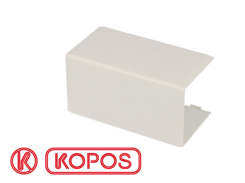 Jonction linéaire pour goulotte PVC blanc 40 x 40 mm KOPOS