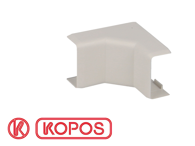 Angle intérieur pour moulure PVC blanche 20 x 10 mm KOPOS