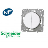 Schneider Electric - Double interrupteur en saillie va et vient schneider  odace - Distriartisan