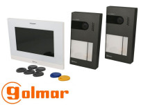 Kit visiophone GOLMAR Soul 7'' 4 appels + 6 moniteurs + accessoires