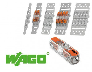 WAGO Bornier de raccordement rapide avec levier - 5 bornes 