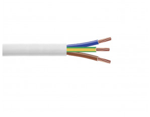 Câble électrique domestique souple - H05 VV-F gris - 3G1 mm² - Couronne de  50 m - Electraline
