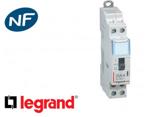 Legrand 092701, Contacteur CX³ pour tarifs heures creuses - bipolaire  230V~ 25A - 1 module