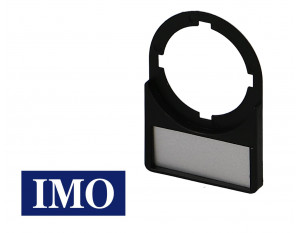 Porte étiquette + étiquette IMO pour bouton Ø22mm (lot de 10)