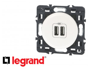 Prise double chargeur USB LEGRAND