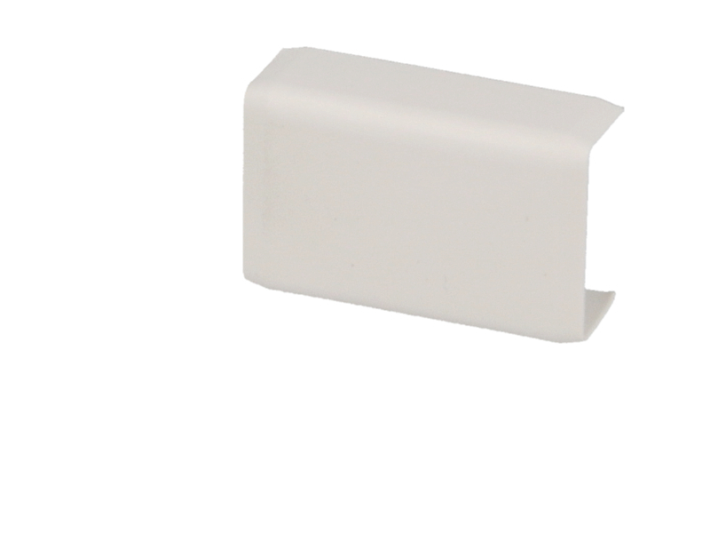 Jonction lin aire pour moulure  PVC  blanche 32 x 15 mm 